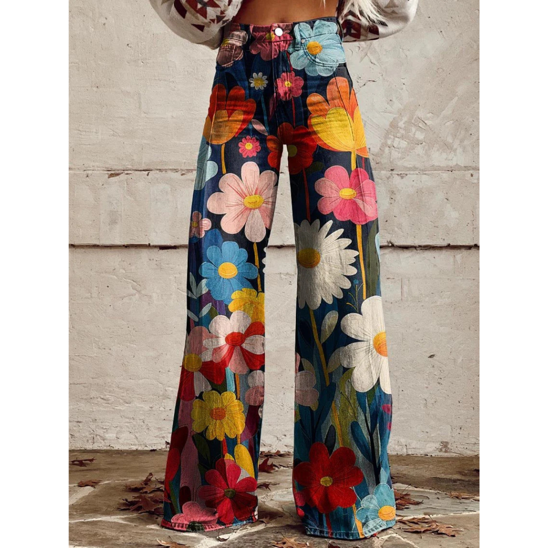 Mia™ I Wide Floral Trousers