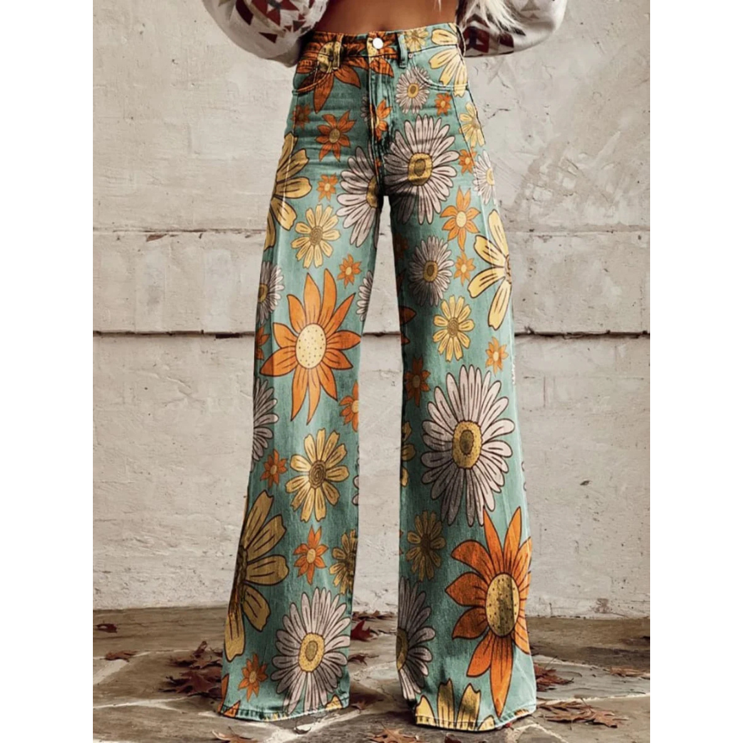 Ella™ I Vintage Blossom Wide-Leg Pants