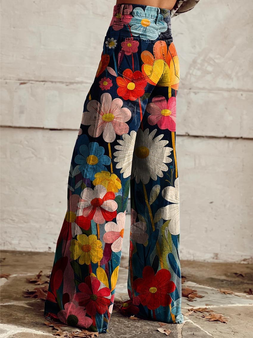 Mia™ I Wide Floral Trousers