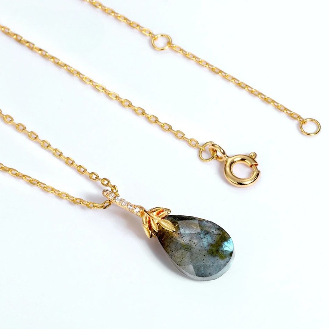 Celestial Shield" Pendant in Labradorite