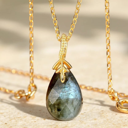 Celestial Shield" Pendant in Labradorite