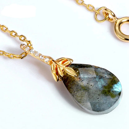 Celestial Shield" Pendant in Labradorite